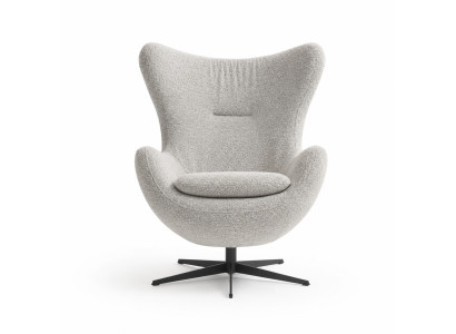 Drehbarer Sessel Relaxsessel Hellgrau Loungs Italienische Möbel