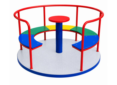 Spielplatz Geräte Drehplatte Karussell Ringelreiten Kinderkarussell