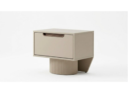 Nachttisch Holz Modern Beige Bequem Stilvoll Minimalistisch