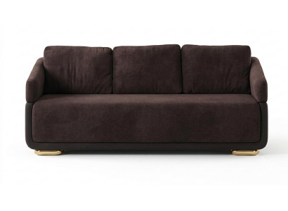 3-Sitzer-Sofa bequem weich geräumig moderner Stil braun neu