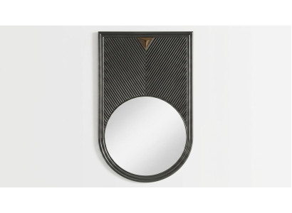 Spiegel Stil modern schwarz Wohnzimmer praktisch Metall
