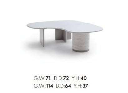 Weißer Couchtisch aus Holz Wohnzimmertisch Salontisch moderner Stil