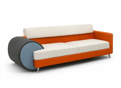 3-Sitzer-Sofa bequem weich geräumig moderner Stil Mehrfarbig Vintage