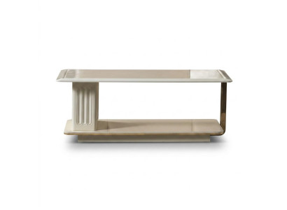 Couchtisch goldfarben einfarbig modern neu Marmorimitat niedrig