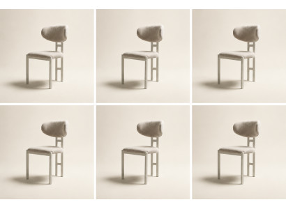 Stuhl-Set 6x Stühle Modern Stoff Komfortabel Beige Weich Bequem