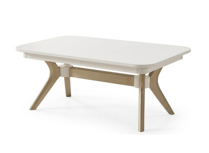 Couchtisch modern weiß rechteckig Wohnzimmer bequem kompakt