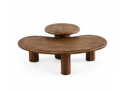Couchtisch Naturstil Braun Öko Funktional Ergonomisch Ungewöhnlich