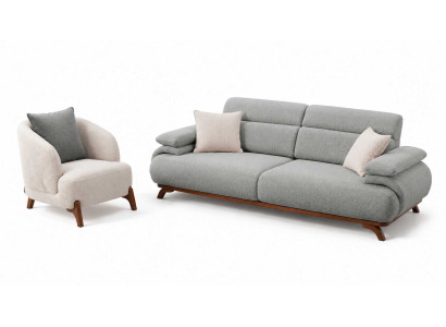 Wohnzimmer 3+1 Sitzer Designer Polstersofa Luxusmöbel Sofa Set Komplettes