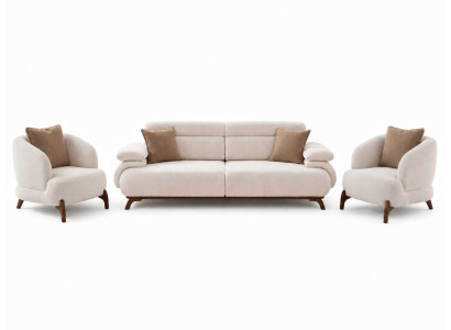 Wohnzimmer Sofa Set 3+1+1 Sitzer Luxuriöses Sofagarnitur Modernes Stil