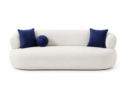 Wohnzimmer Sofa 3 Sitzer Weiß Polstersofa Luxuriöses Moderner Dreisitzer Couch