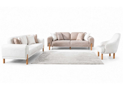 Polstermöbel Sofagarnitur 3+3+1 Sitzer Luxuriöses Wohnzimmer Elegantes Set