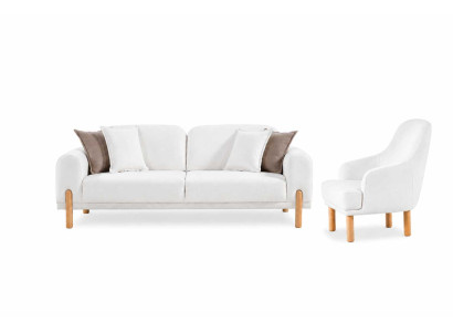 Polstermöbel Sofagarnitur 3+1 Sitzer Wohnzimmer Elegant Set 2tlg