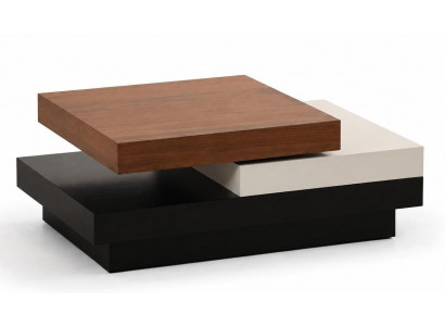 Couchtisch Modern Dreifarbig Monolithisch Asymmetrisch Schlicht Stark