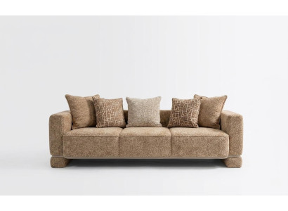 Sofa Beige Textil Wohnlich Komfort Stilvoll Modern Exklusiv Design