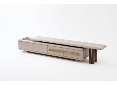 TV-Lowboard Design Beige Modern Funktional Stilvoll Exklusiv