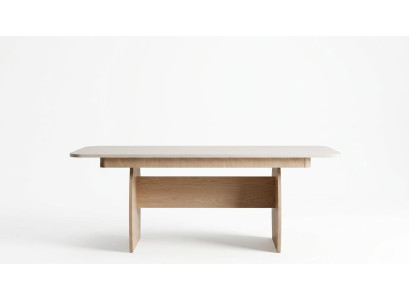 Tisch Stil modern beige rechteckig bequem praktisch Wohnzimmer ausziehbar