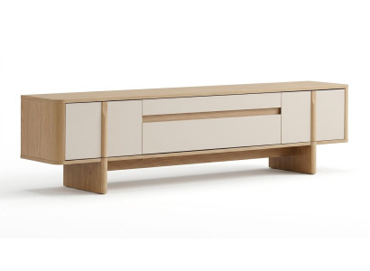 TV Board Stil modern beige praktisch Wohnzimmer geräumig komfortabel