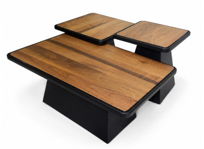 Couchtisch Modern Zweifarbig Tektonisch Minimalistisch Geometrisch