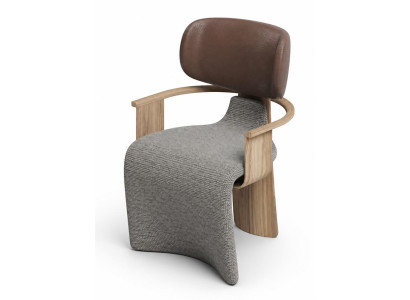 Stuhl Moderner Stil Textil Holz Rückenlehne Bequem Elegant Komfortabel