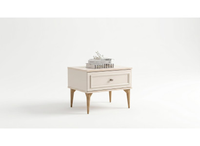 Nachttisch Modern Beige Elegante Nachtkommode Schlafzimmer