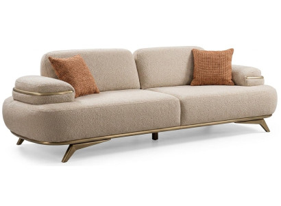 3-Sitzer Sofa Moderner Stil Beigе Luxuriöse Bequem Schick Praktisch