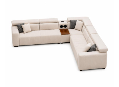 Moderner luxuriöser Ecksofa L-form italienische weiche Möbel Stil