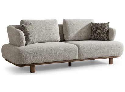 3-Sitzer Sofa Moderner Stil Grau Luxuriöse Bequem Schick Polstergarn