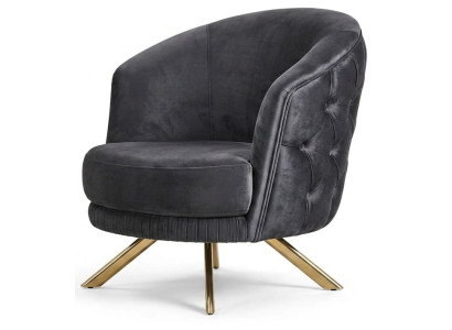 Sessel Chesterfield Schwarz Luxuriöse Bequem Stilvoll Minimalistisch