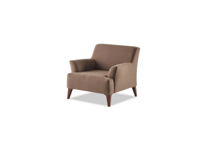 Sessel braun modern elegant funktional ergonomisch Stoff