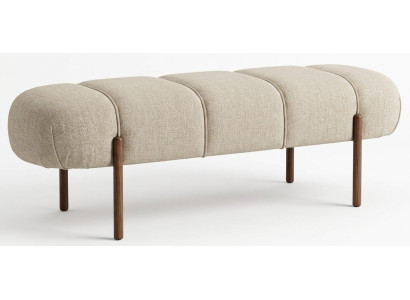 Bank Stil modern beige bequem Wohnzimmer praktisch Textil