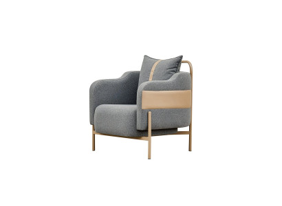 Sessel grau abnehmbare Kissen modern elegant funktional ergonomisch