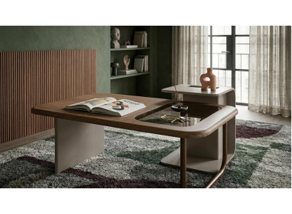 Couchtisch Beistelltisch Wohnzimmer Stil modern braun rechteckig