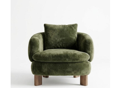 Sessel bequem weich geräumig schön moderner Stil grün