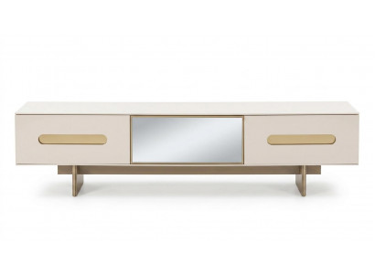 TV-Lowboard Modern Beige Architektonisch Symmetrisch Zuverlässig Edel