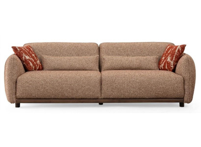 3-Sitzer-Sofa bequem weich geräumig moderner Stil braun