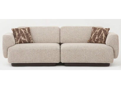 3-Sitzer-Sofa bequem weich geräumig moderner Stil weiß