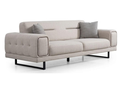 3-Sitzer-Sofa bequem weich geräumig moderner Stil beige
