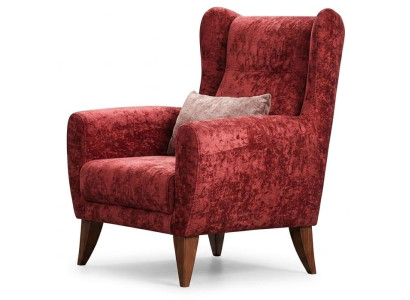 Sessel Moderner Stil Rot Luxuriöse Bequem Stilvoll Minimalistisch