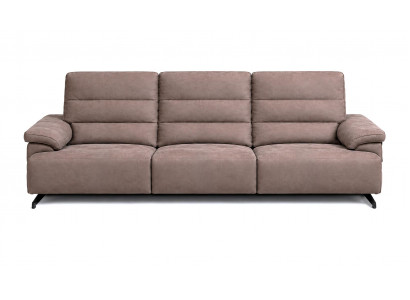 Taupe Sofa 3 Sitzer Luxuriöses italienisches Polstermöbel Wohnzimmer