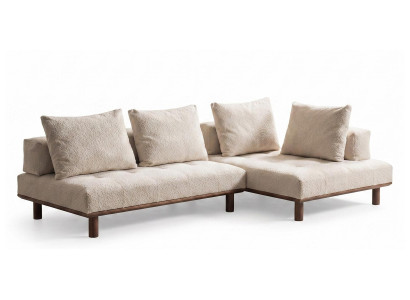 Moderner italienische Ecksofa L-form Luxuriöses Polster Möbel
