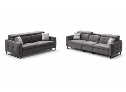 Sofagarnitur 3+2 Sitzer im modernen italienischen Design eleganter Wohnzimmer