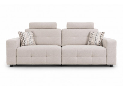 Italienisches 2-Sitzer Sofa weiches und stilvolles für Wohnzimmer in Beige