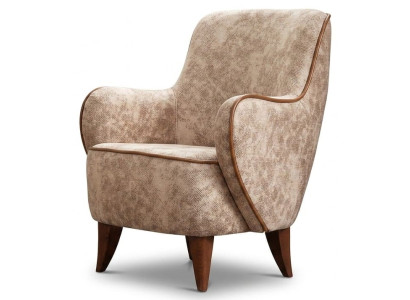 Sessel Moderner Stil Beigе Elegant Bequem Stilvoll Minimalistisch