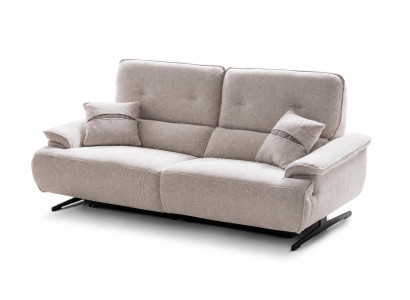 Moderner Italienischer Sofa 2 Sitzer Luxuriöses Wohnzimmer Grau Polstersofa