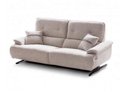 Moderner Italienischer Sofa 2 Sitzer Luxuriöses Wohnzimmer Grau Polstersofa