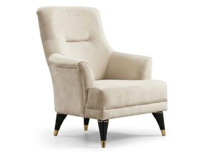 Sessel Moderner Stil Beigе Bequem Stilvoll Minimalistisch Elegant