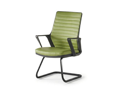 Konferenzstuhl Stuhl Grün Robust Metallgestell Modern Minimalistisch