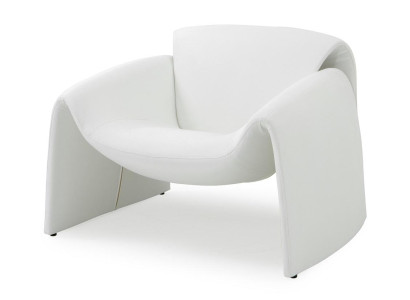 Sessel Design Weiss Stoff Skulptural Futuristisch Komfort Luxus Edel
