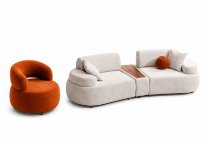 Wohnzimmer Set Sofa 2+1 Sitzer Designer Modern Luxusmöbel Sitzkomfort