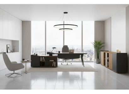 Executive Büro Set Schreibtisch Sideboard modernes Design